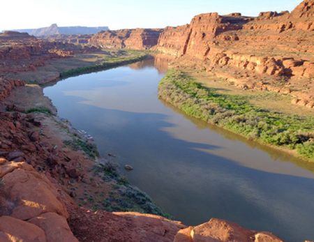 View of Colorado River from Cataract Canyon rim