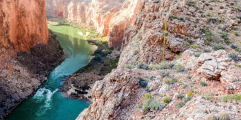 Colorado River in Grand Canyon at Harding Rapid