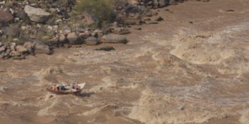 grand-canyon-dory-running left at Lava Falls Rapid