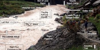 Lava Falls Rapid Diagram