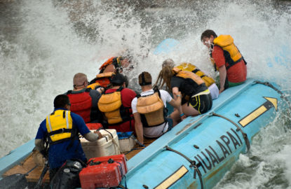 one day grand canyon motor raft running rapid