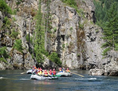 Selway River Rafting and Camping Entering Moose Juice