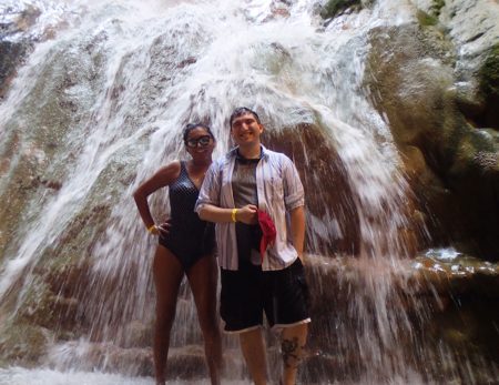 Travertine Waterfall on two day Grand Canyon Rafting Trip