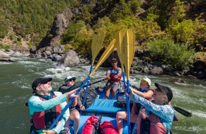 raft below Blossom Bar Rapid