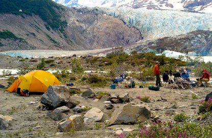 rafting camp on tatshenshini river alaska