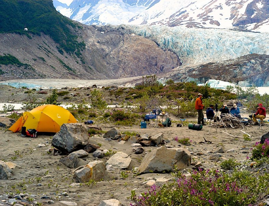 rafting camp on tatshenshini river alaska