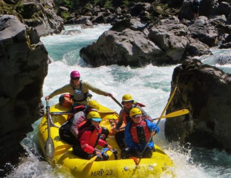 raft running Little Green Wall Rapid