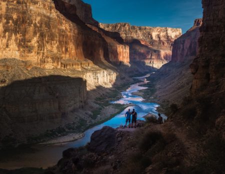 view of Colorado River from Nankoweap Granaries hike