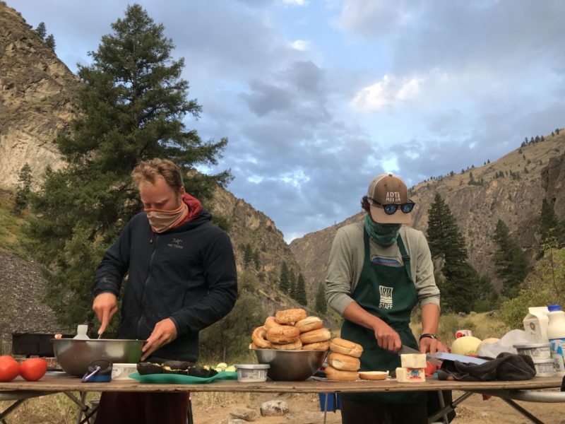 Guide using PPE while Rafting with Covid