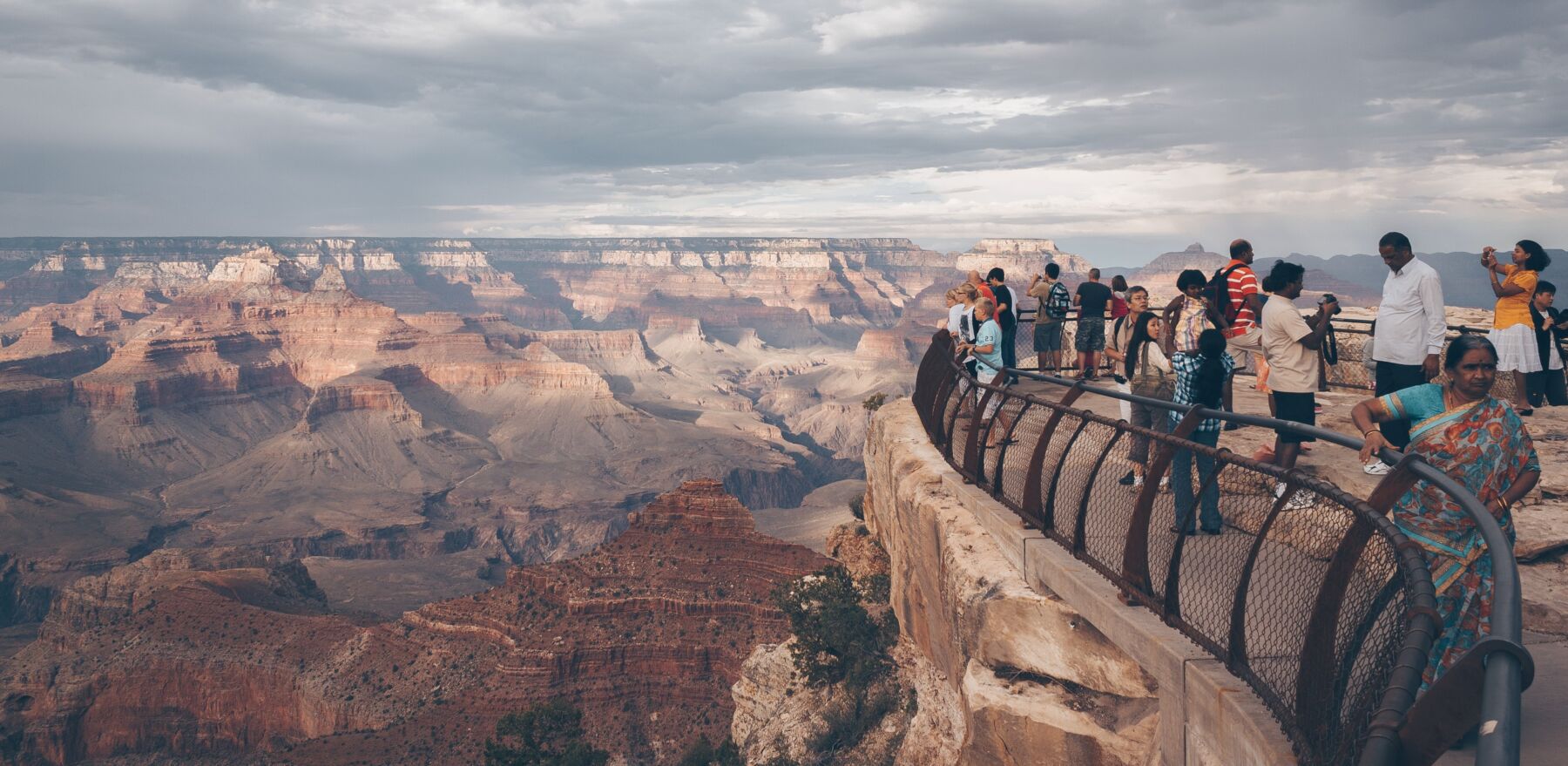 view of the Grand Canyon from the South Rim