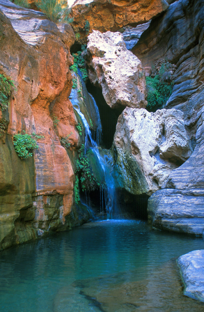 waterfall and pool in Elves Chasm