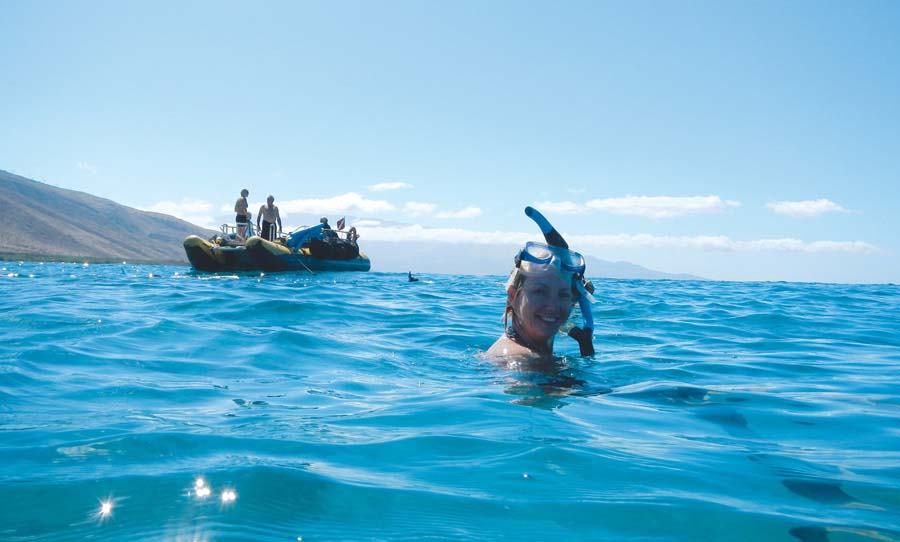 small ship cruise excursion snorkling