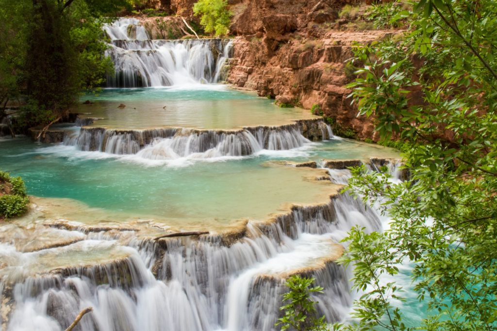 cascades of Beaver Falls in Havasu Canyon