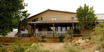 main building at Bar 10 Ranch