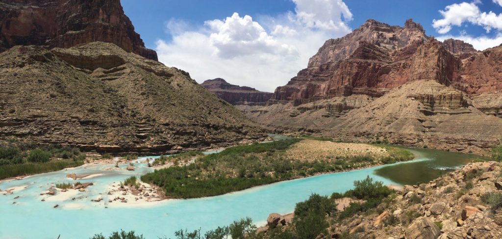 Confluence of the Little Colorado and Colorado Rivers in Grand Canyon