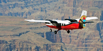 airplane flying over Grand Canyon National Park