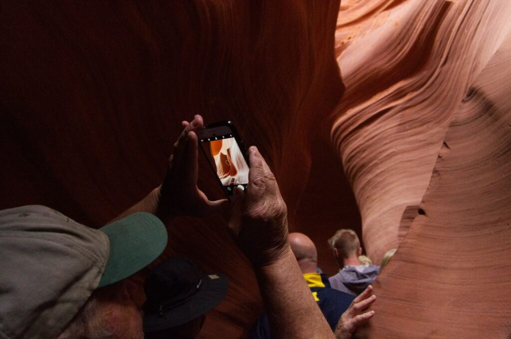 exploring Antelope Canyon attraction near Grand Canyon