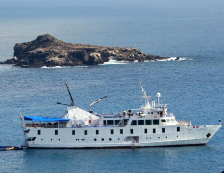 small ship cruise in Galapagos waters