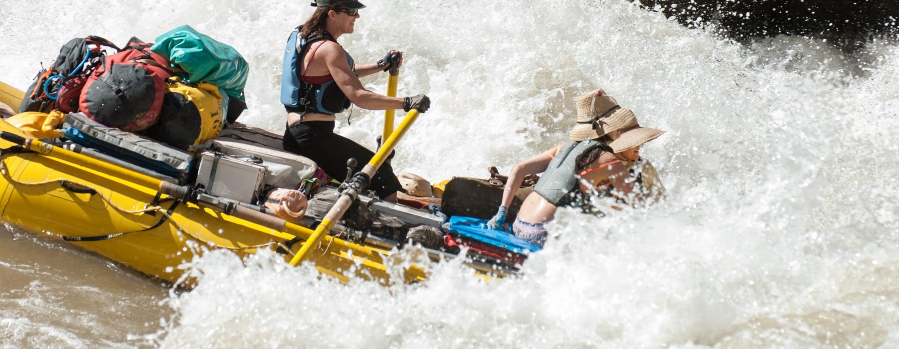 raft running Colorado River Whitewater rapid