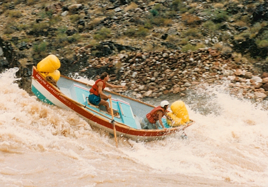 dory running crystal rapid