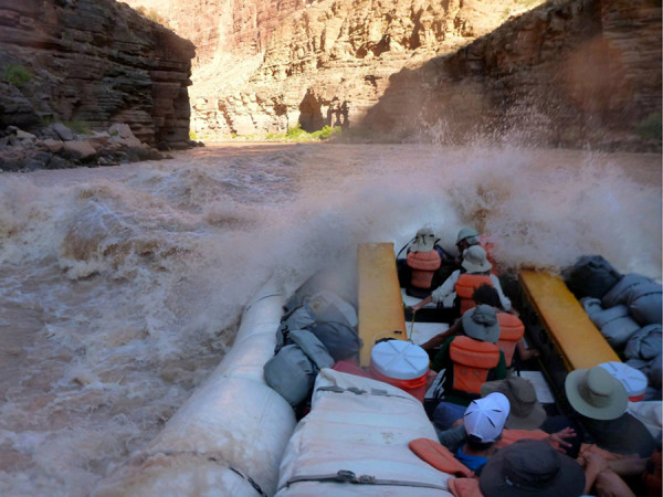 all-inclusive Grand Canyon rafting trip running whitewater rapids