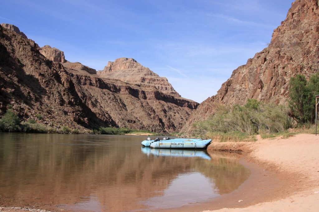 launch point; Colorado River and Diamond Creek Road