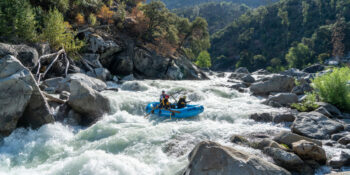 rafters running the lower half of Mushroom rapid on Cherry Creek